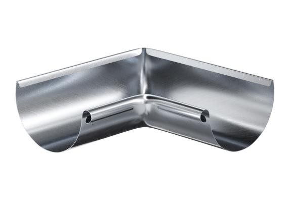 Водосток Aquasistem, Система 150/100 - Угол желоба внутренний оцинковка 90° купить в Аксае