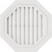 Восьмиугольная фронтонная вентиляционная решётка, Белая купить в Аксае