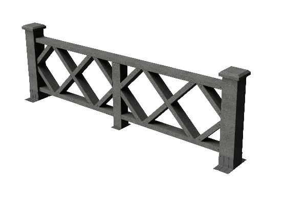 Ограждения декоративное ДПК GRINDERDECO Миллениум серый базальт купить в Аксае