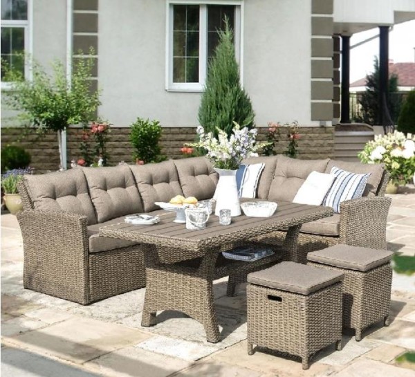 Комплект мебели AFINA плетеной из иск. ротанга AFM-307B Beige купить в Аксае