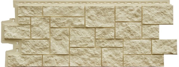 Фасадная панель Grand Line Дикий камень Стандарт бежевый купить в Аксае