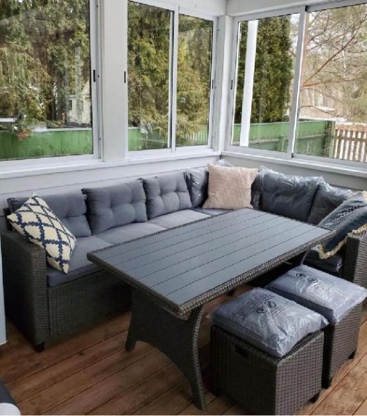 Комплект мебели AFINA плетеной из иск. ротанга AFM-307G-Grey купить в Аксае