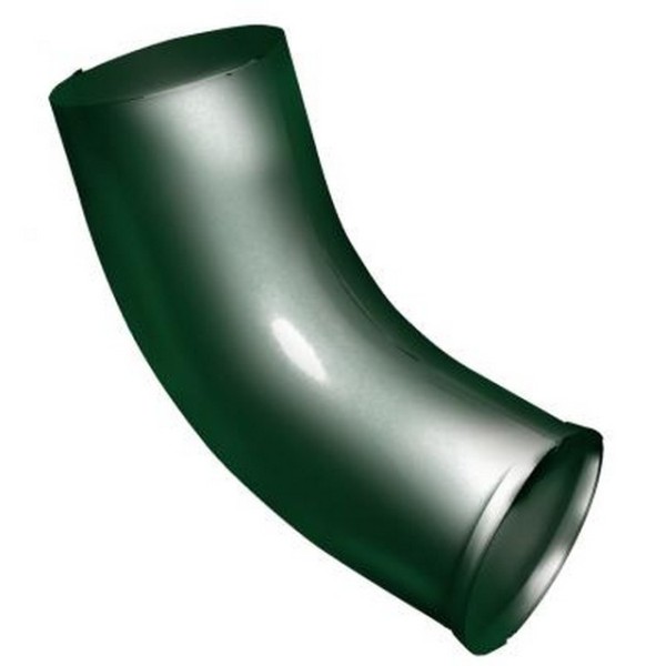 Водосток Grand Line 125x90 – Колено сливное RAL 6005 купить в Аксае