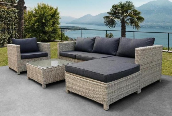 Комплект мебели AFINA плетеной из иск. ротанга YR821G Grey/Grey купить в Аксае