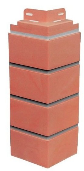 Угол к фасадной панели SteinDorf Кирпич красный с прокрашенными швами купить в Аксае