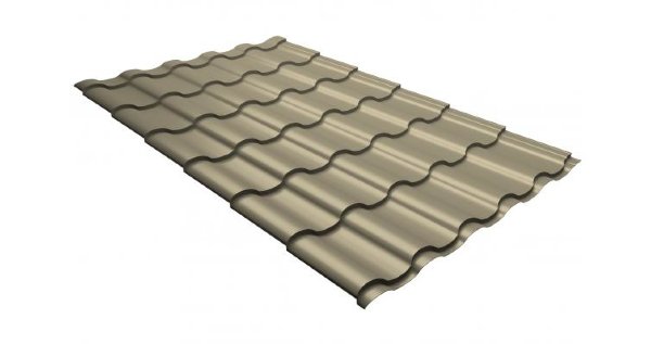 Металлочерепица кредо 0,5 Satin RAL 1015 светлая слоновая кость купить в Аксае