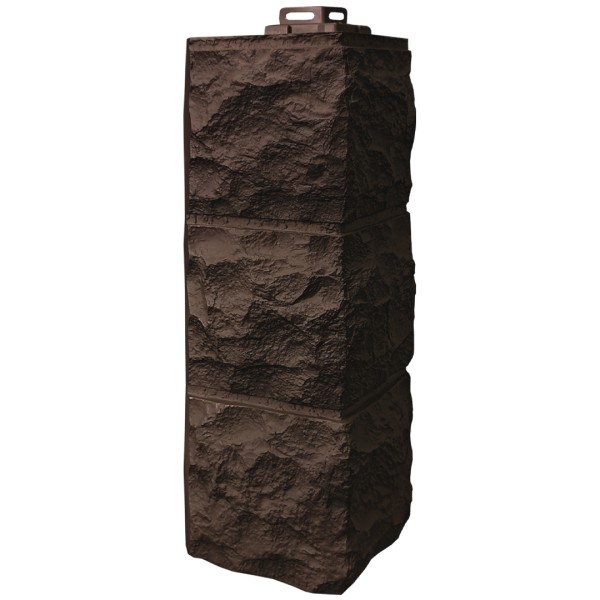 Угол Фасайдинг Серия «Доломит» Тёмно Коричневый купить в Аксае