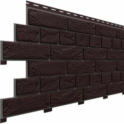 Фасадная панель Доломит Кирпич Славянка Коричневый  купить в Аксае