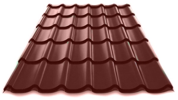 Металлочерепица Металл Профиль Norman полиэстер 0,5 сталь RAL 8017 коричневый купить в Аксае