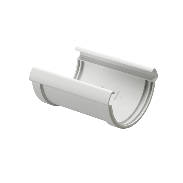 Соединитель Желоба Docke Lux ПВХ Пломбир купить в Аксае