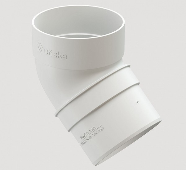 Колено 45˚ПВХ Docke STANDART пломбир купить в Аксае