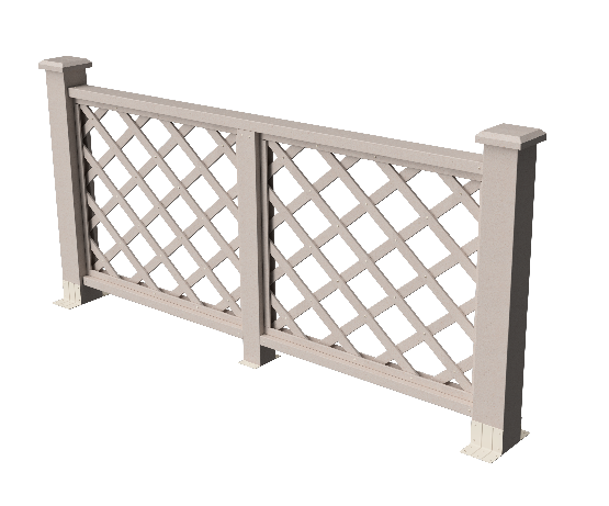 Ограждения декоративное ДПК GRINDERDECO Ламбет выбеленый дуб купить в Аксае