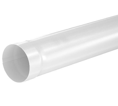 Водосток Aquasistem, система 125x90 - Труба водосточная 3.00м RR 20 Мраморно-белый купить в Аксае