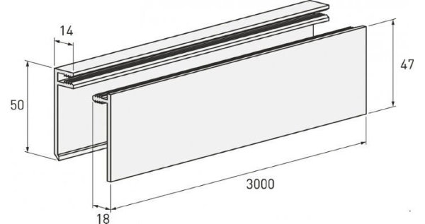 Планка финишная светлая купить в Аксае