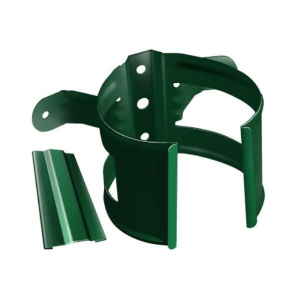 Водосток Grand Line 125x90 – Хомут трубы (на дерево) RAL 6005 купить в Аксае