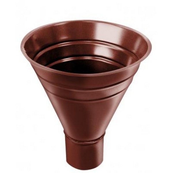 Водосток Grand Line 125x90 –  Воронка водосборная RAL 8004 купить в Аксае