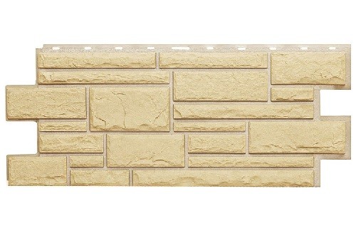 Фасадная панель Техоснастка, Камень Дикий, Желтый купить в Аксае