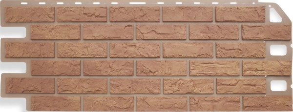 Фасадная панель Цокольный сайдинг Альта-профиль - коллекция "кирпич", кирпич бежевый купить в Аксае