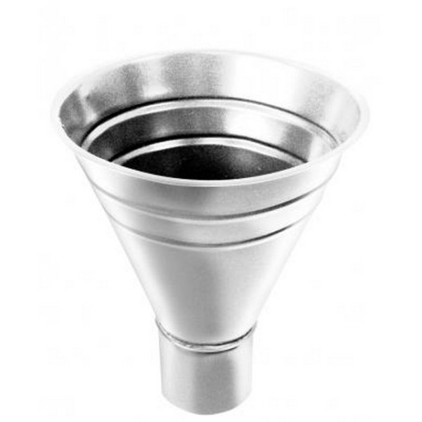 Водосток Grand Line 125x90 – Воронка водосборная RAL 9003 купить в Аксае