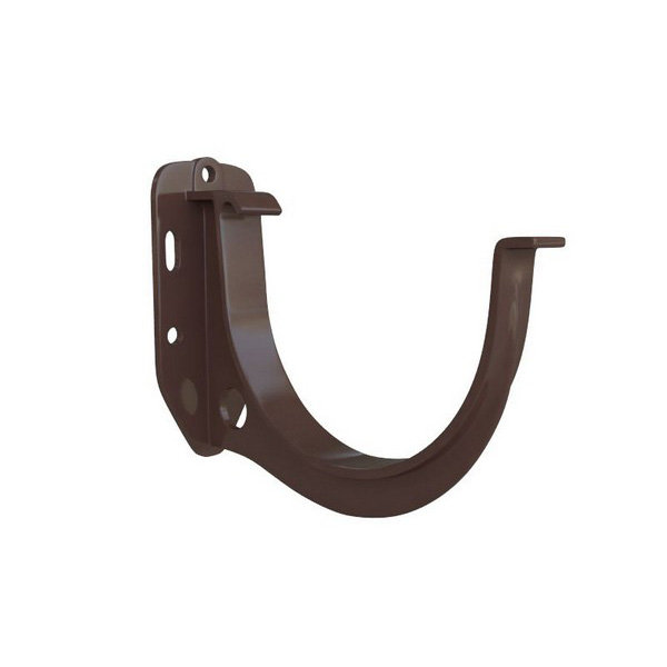 Водосток Альта-Профиль ПВХ – Кронштейн желоба водосточный (коричневый) купить в Аксае