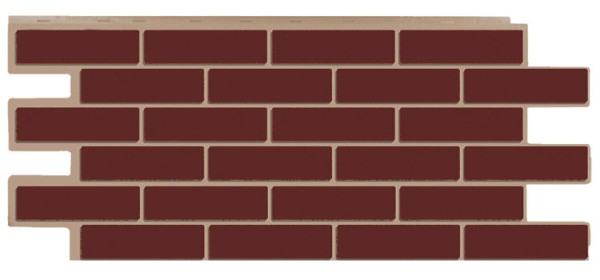 Фасадная панель T-Сайдинг - Кирпич Модерн Коричневый купить в Аксае