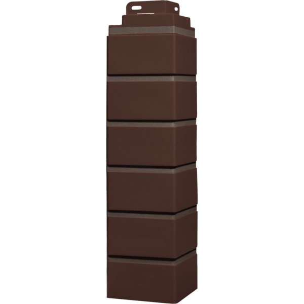 Угол Фасайдинг Серия «Кирпич клинкерный» Жженный купить в Аксае