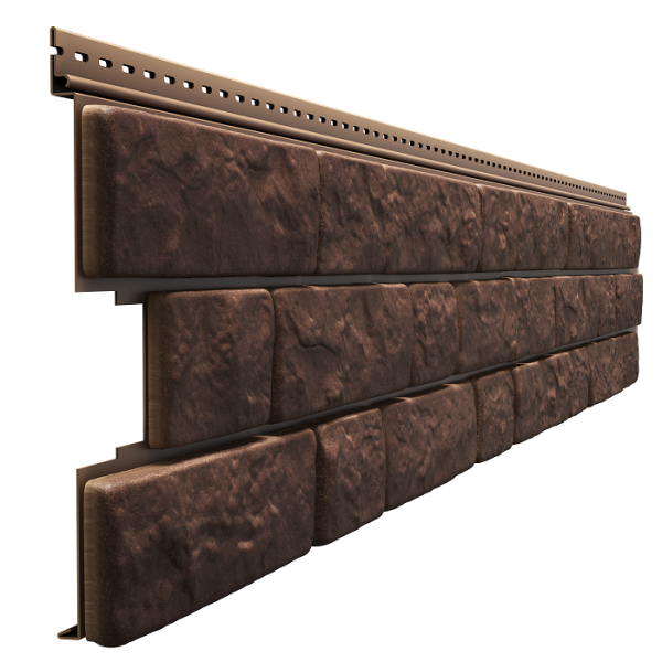 Фасадная панель Docke BERGART под камень Кедровый орех купить в Аксае