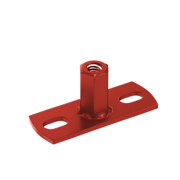 Водосток Aquasistem, система 150x100 - Держатель для хомута под метиз RR 29 Бургундский купить в Аксае