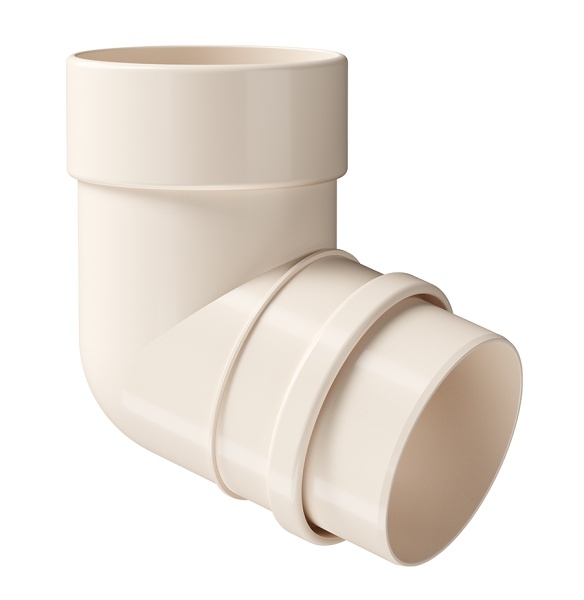 Колено 72˚ Docke Lux ПВХ Латте купить в Аксае