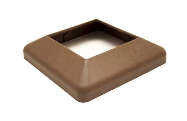 Крышка нижняя ПВХ для столба Deckart 100х100 Шоколад купить в Аксае