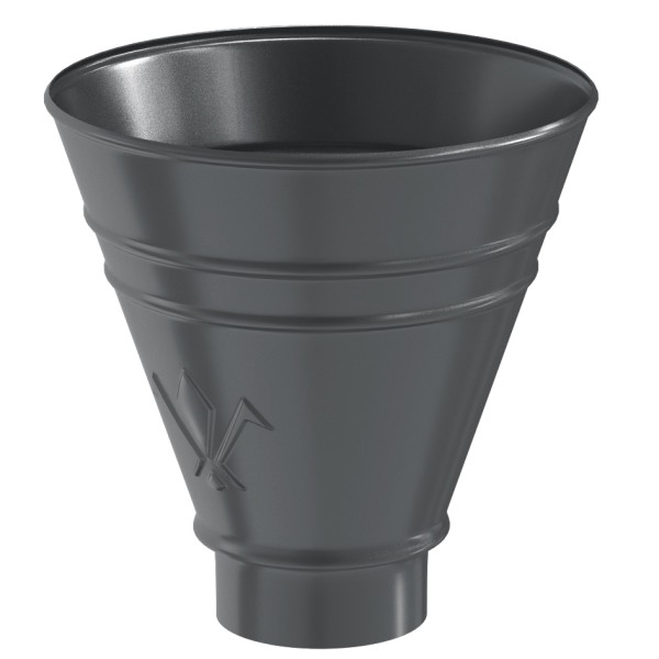 Водосток Aquasistem, система 150x100 - Воронка водосборная круглая RR 23 Маренго купить в Аксае