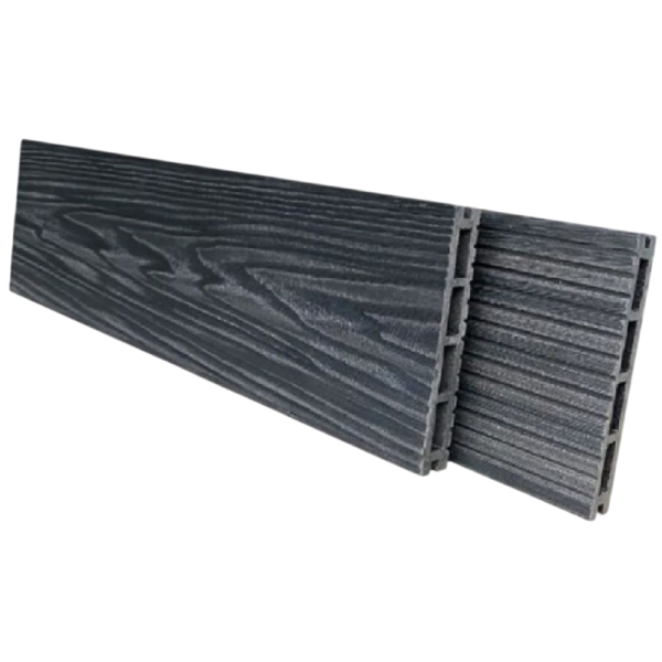 Террасная доска NanoWood Comfort 3D тиснение + вельвет Графит купить в Аксае