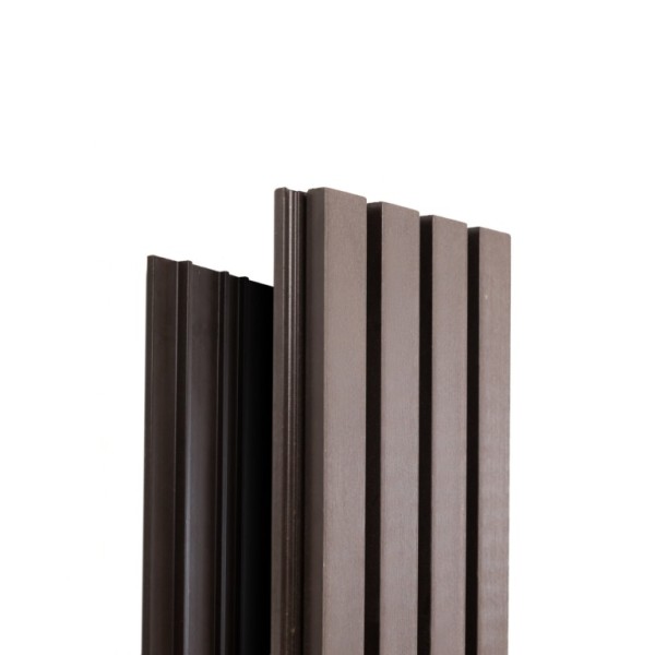 Фасадная доска Ecodecking Техно реечная 200х26х3000 Венге купить в Аксае