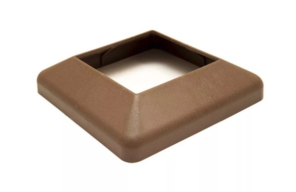 Крышка нижняя ПВХ для столба Deckart 125х125 Шоколад купить в Аксае