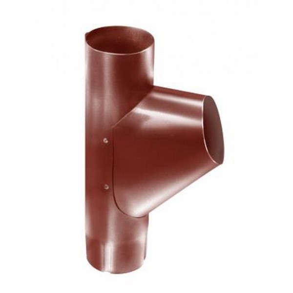 Водосток Grand Line 125x90 – Тройник RAL 8004 купить в Аксае