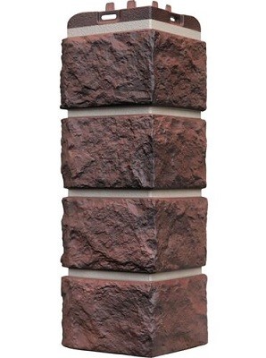 Угол наружный Grand Line Колотый Камень Кофе, Шов темно-бежевый купить в Аксае