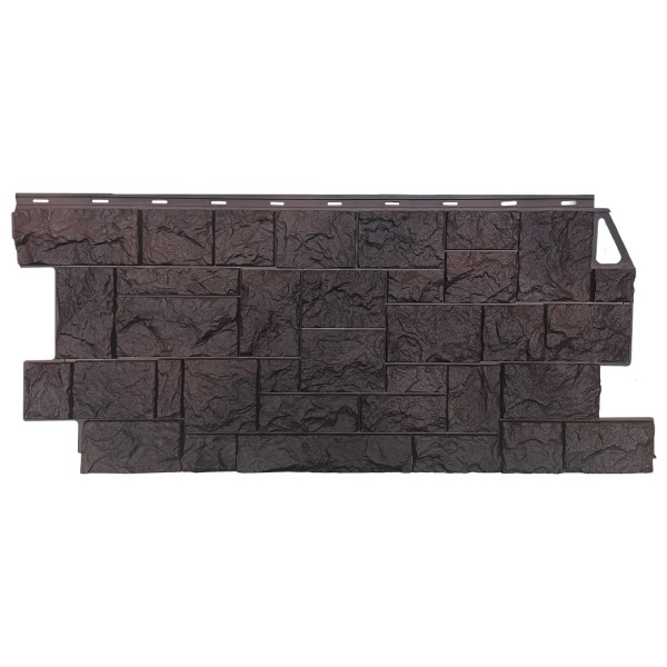 Фасадная панель FineBer, Камень Дикий, Коричневый купить в Аксае