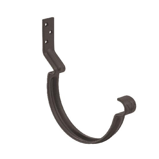 Водосток Aquasistem, Система 125x90 - Крюк крепления желоба короткий RR 32 Тёмно-коричневый matt купить в Аксае