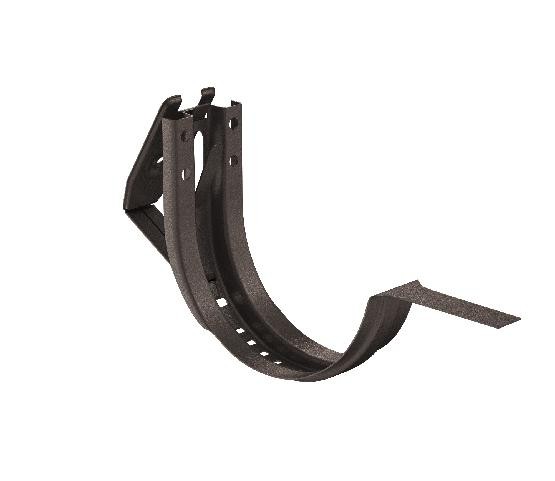 Водосток Aquasistem, Система 125x90 - Крюк крепления желоба короткий регулируемый RR 32 Тёмно-коричневый matt купить в Аксае