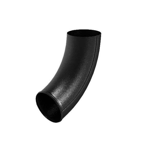 Водосток Aquasistem, система 125x90 - Отвод трубы RAL 9005 Чёрный купить в Аксае