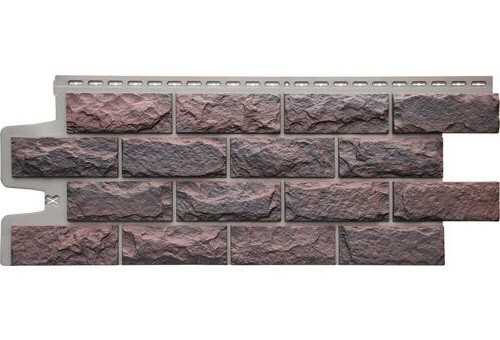 Фасадные панели Grand Line Колотый Камень Кофе, Шов тёмно-бежевый купить в Аксае