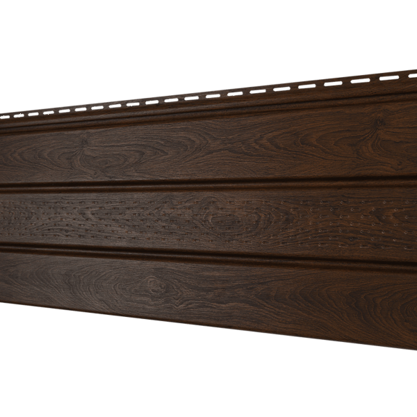 Софит Ю-Пласт перфорация по центру, Орех тёмный купить в Аксае