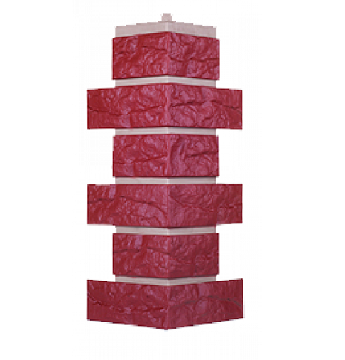 Угол T-Сайдинг-Кирпич Лондон Брик Бордовый купить в Аксае