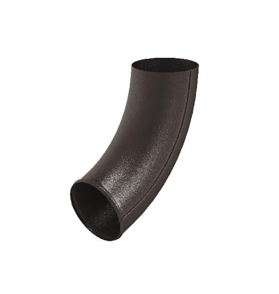 Водосток Aquasistem, Система 125x90 - Отвод трубы RR 32 Тёмно-коричневый matt купить в Аксае