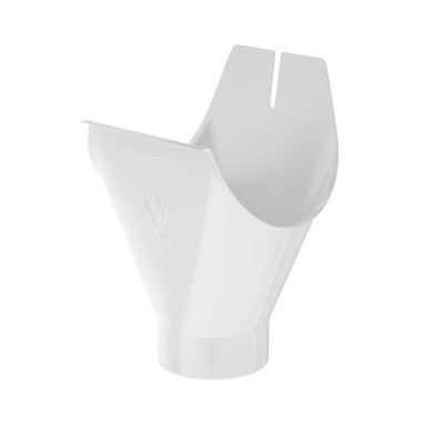 Водосток Aquasistem, система 125x90 - Воронка желоба RR 20 Белый