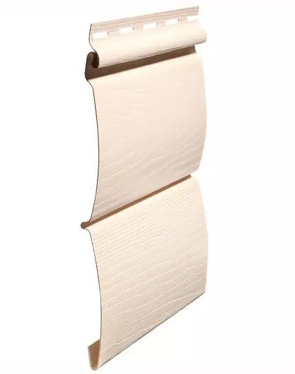 Виниловый сайдинг fineber (файнбер) - серия blockhouse (блокхаус) "бревно", слоновая кость купить в Аксае