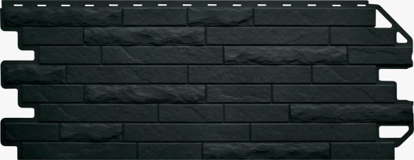 Фасадная панель Цокольный сайдинг Альта-профиль Кирпич-Антик ЭКО Графит купить в Аксае
