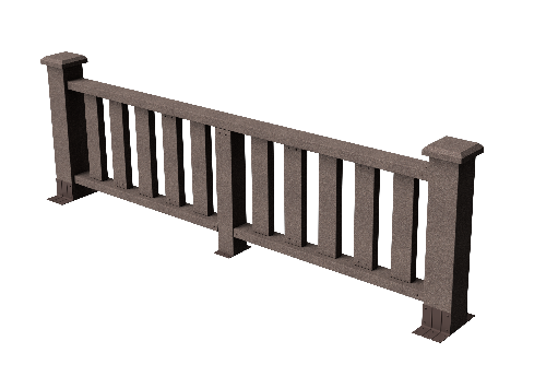 Ограждения декоративное ДПК GRINDERDECO Эрес венге купить в Аксае