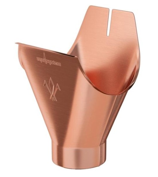 Водосток Aquasistem, система 150/100 - Воронка желоба медная купить в Аксае