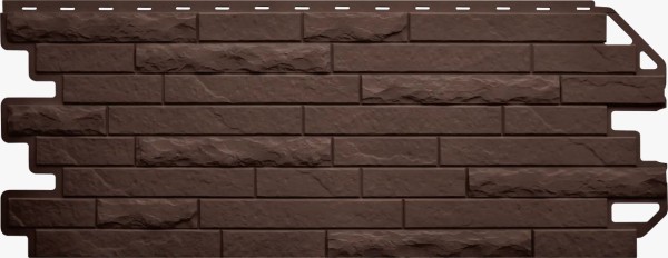 Фасадная панель Цокольный сайдинг Альта-профиль Кирпич-Антик ЭКО Коричневый купить в Аксае